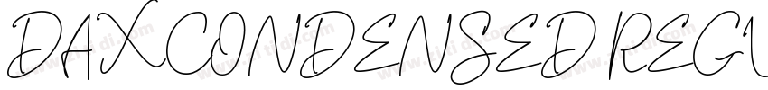 DAXCONDENSED REGULAR字体转换